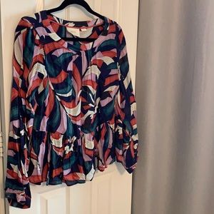 Anthropologie Maeve colorful top